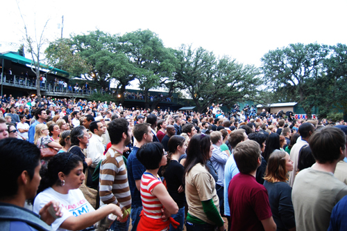 Crowd at Obama Austin Rally
