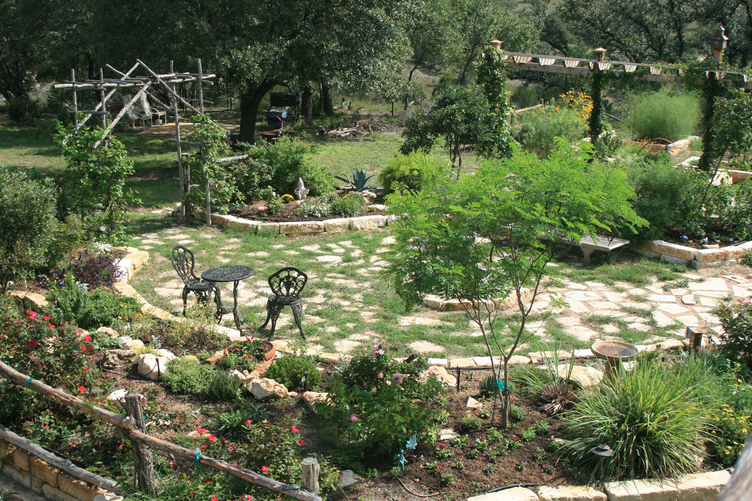 Courtyard View From the Terrace